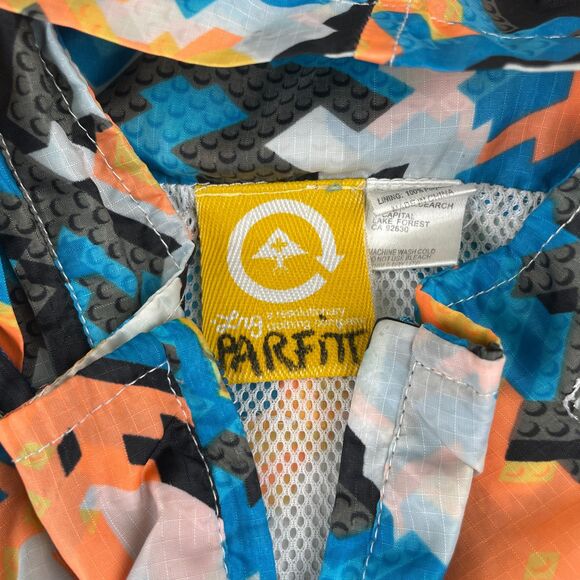 LRG Jacket Mens XL You's A Toy Hooded Windbreaker Multicolor Ripstop Full Zip - Picture 10 of 13